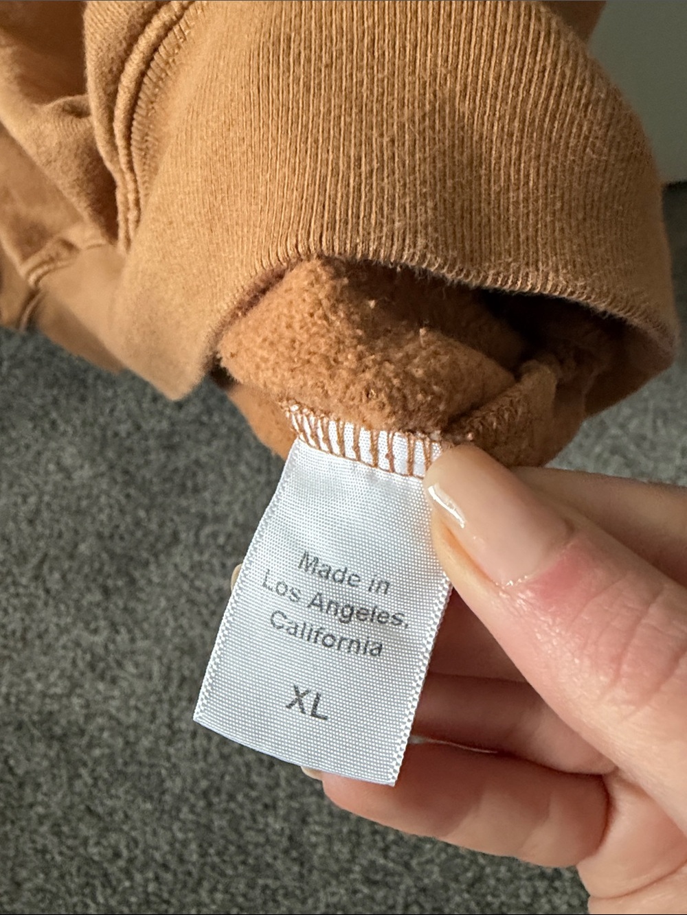 Clare V. Oversized Brown Graphic Crew Sweatshirt - Picture 2 of 3